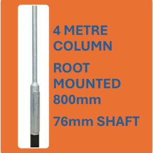 4M Galvanised Rooted Street Lamp Post Top/Lighting Column